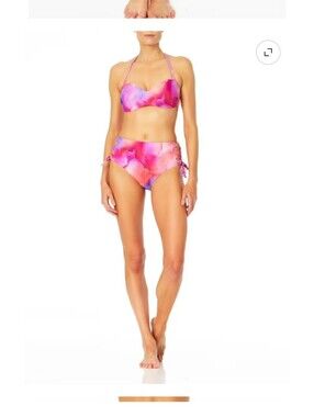 Sandflower Women's Canyon Warm High Waist 2pc Swimsuit top Sz M bottoms Sz L
